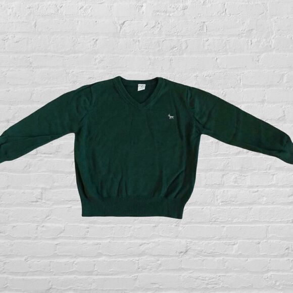 Carter’s Boys Hunter Green Cotton V-neck Sweater - Picture 1 of 5